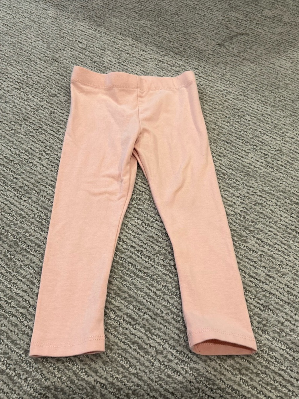 Girls' Pink Stretch Knit Leggings